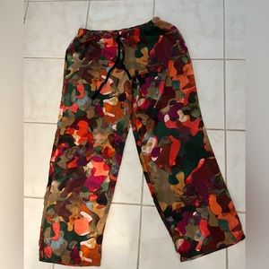 NATORI, Josie Earth Tones Pajama/Lounge Drawstring Pants Size M